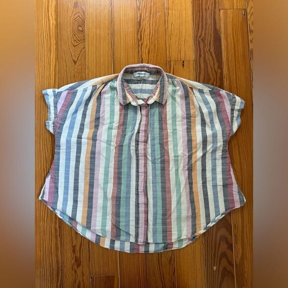 Madewell Cropped Buttondown Shirt - Picture 3 of 7